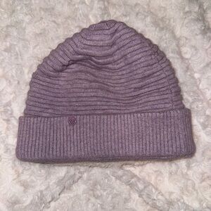 lululemon athletica Lilac Ribbed Cuffed Beanie